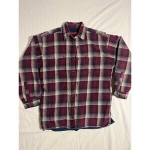 Wolverine Fleece Lined Plaid Work Jacket M